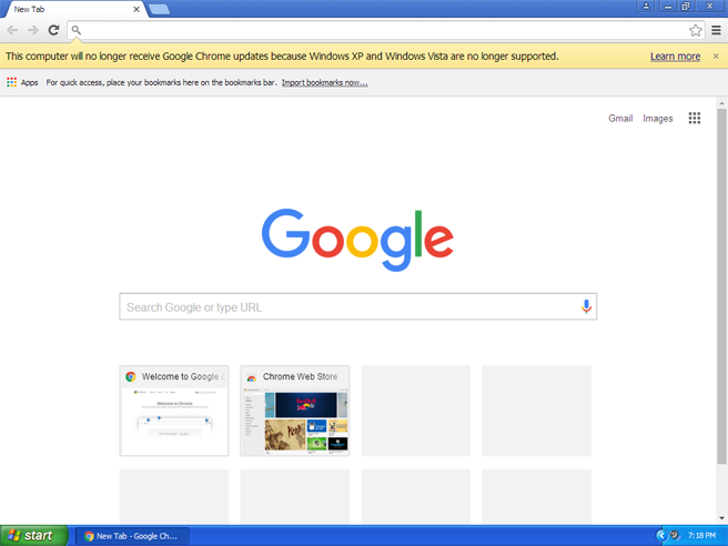 Google Chrome Update Browser