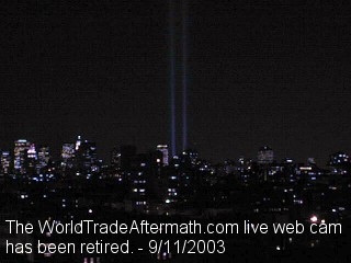 Live view of site of former World Trade Center